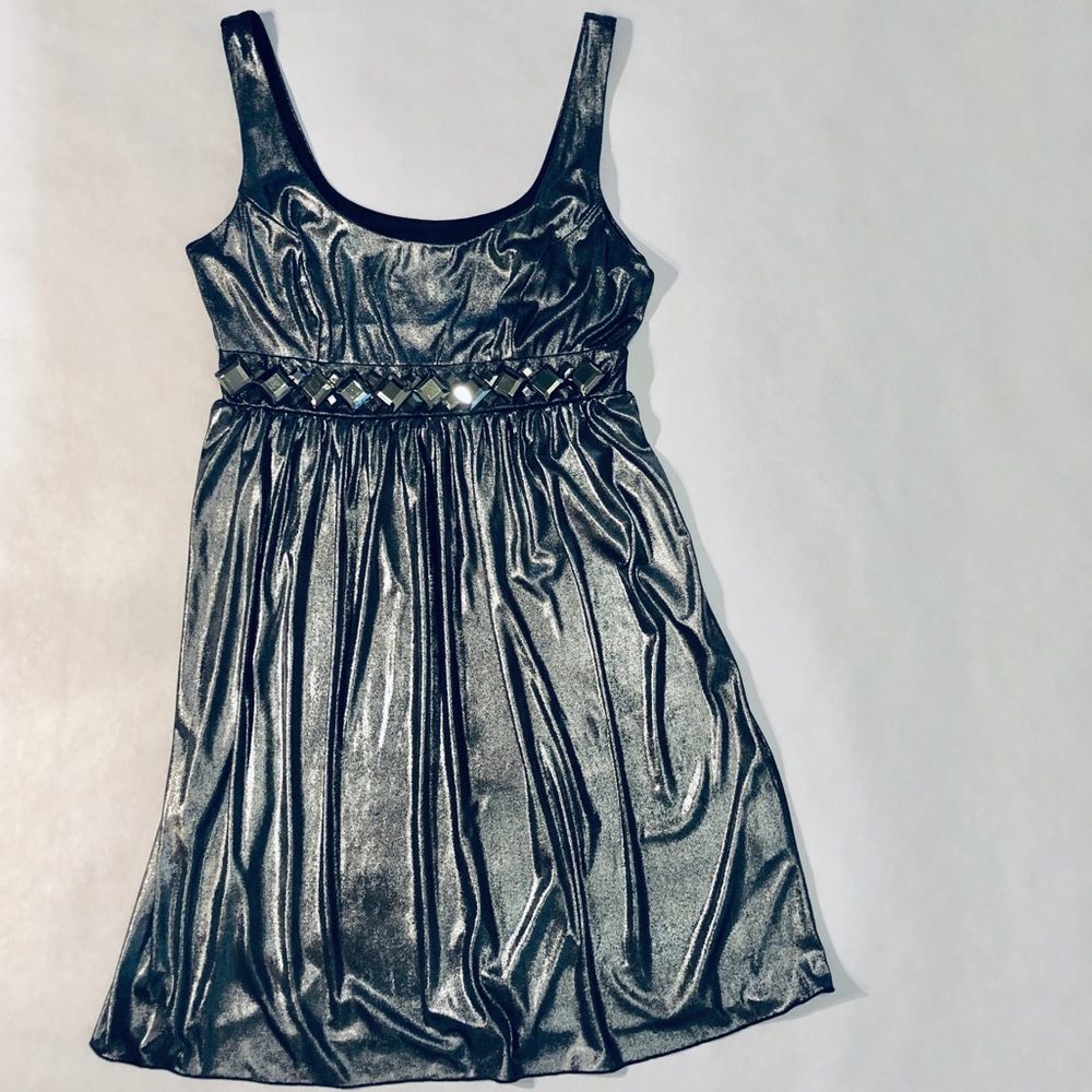 Charcoal silver party dress
